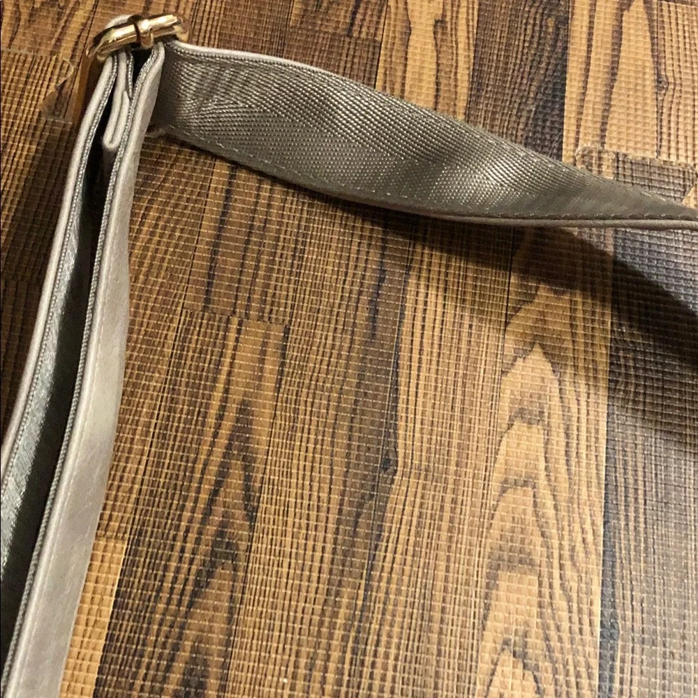 Telena Taupe Mini Slingbag with Front Flap and Gold Hardware